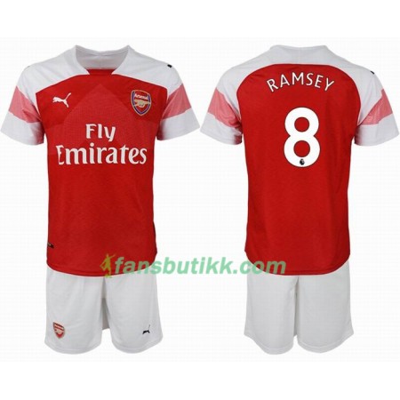 Fotballdrakt Arsenal RAMSEY 8 Barn Hjemmetrøye 2018-2019 Kortermet